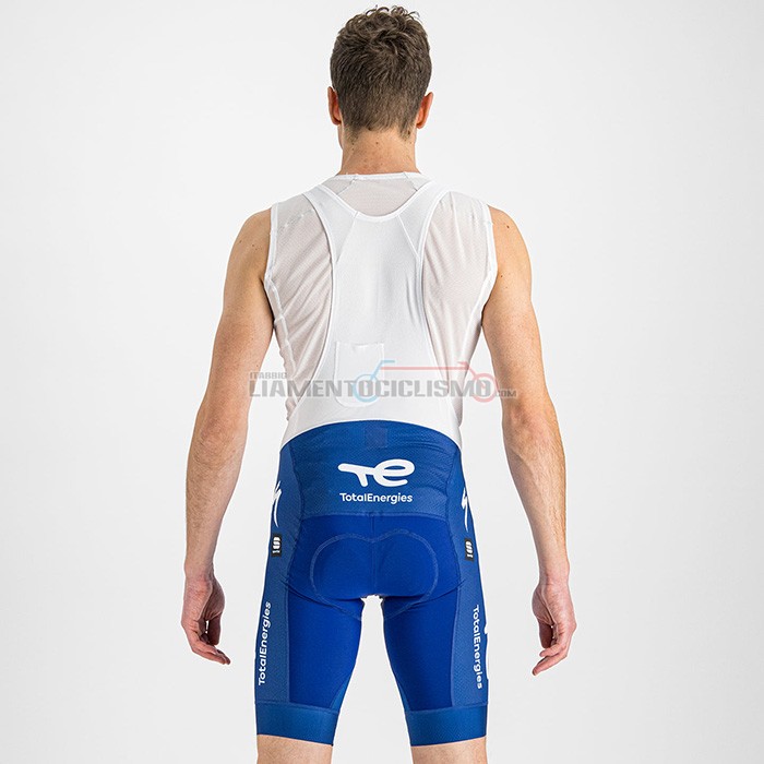 Abbigliamento Ciclismo Direct Energie Manica Corta 2022 Bianco Giallo Blu